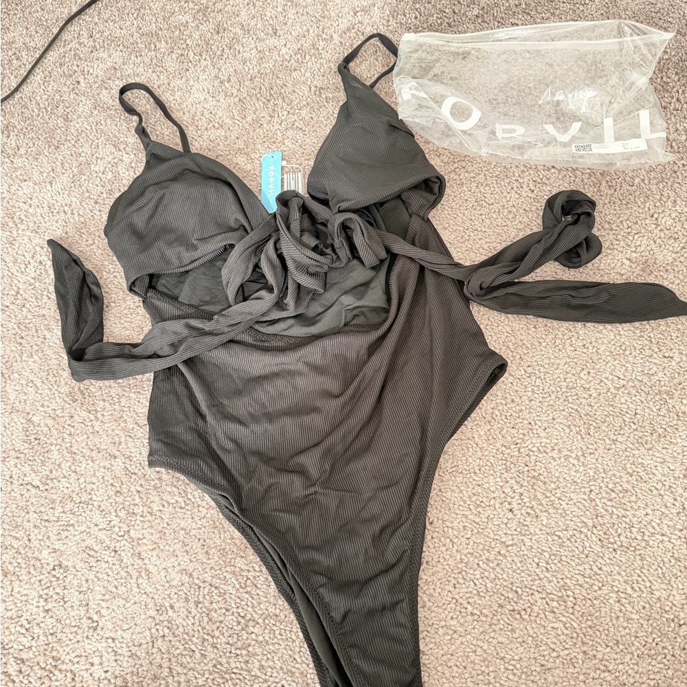 Black Women’s One Piece Swim Suit